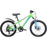 Велосипед Tech Team STORM 20" х 11" 2022 салатово-голубой
