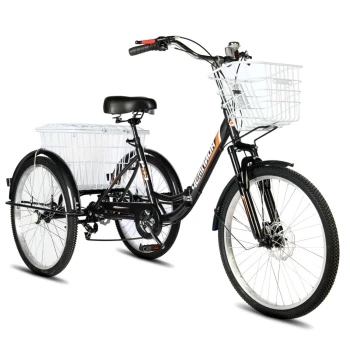 Электровелосипед РВЗ Чемпион 250W 10Ah черный складной