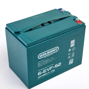 Тяговый аккумулятор Rutrike Gelbert 6-EVF-52 (12V55A/H C5)