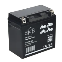 Аккумулятор стартерный для мототехники SKN YTX14-BS  (12V/12Ah/200A ) [CT 1214,YTX14H-BS]